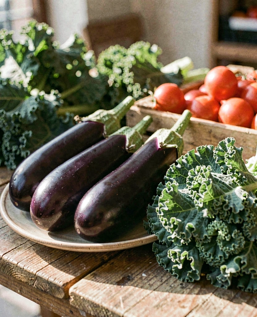 Ingredientes frescos do mercado